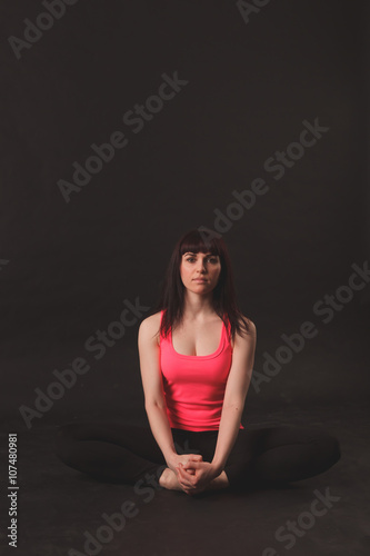 Woman doing stretching exercises
