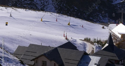 sun light day time spain ski resort life 4k sierra nevada
