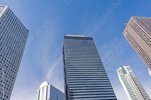 Office buildings at Shinjuku district of Tokyo in Japan