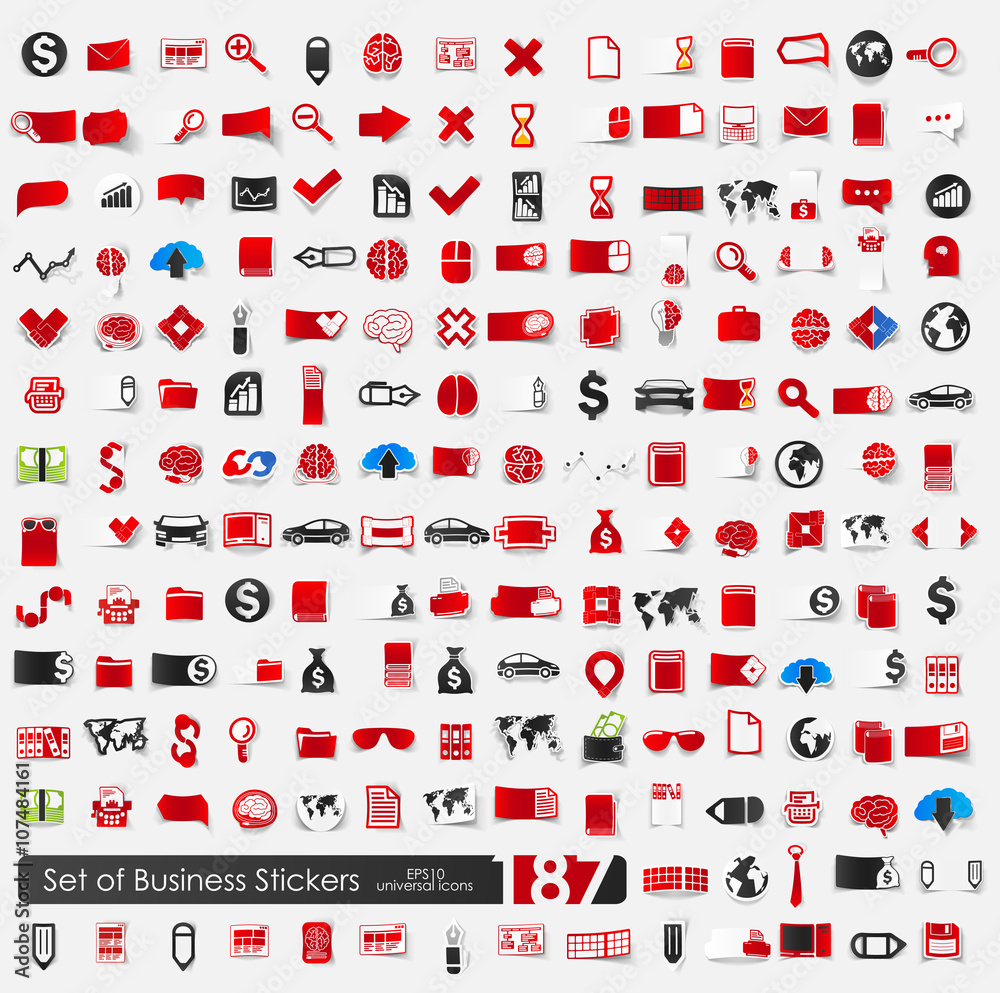 Set of business stickers Set of business stickers