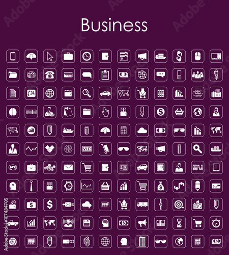 Set of business simple icons