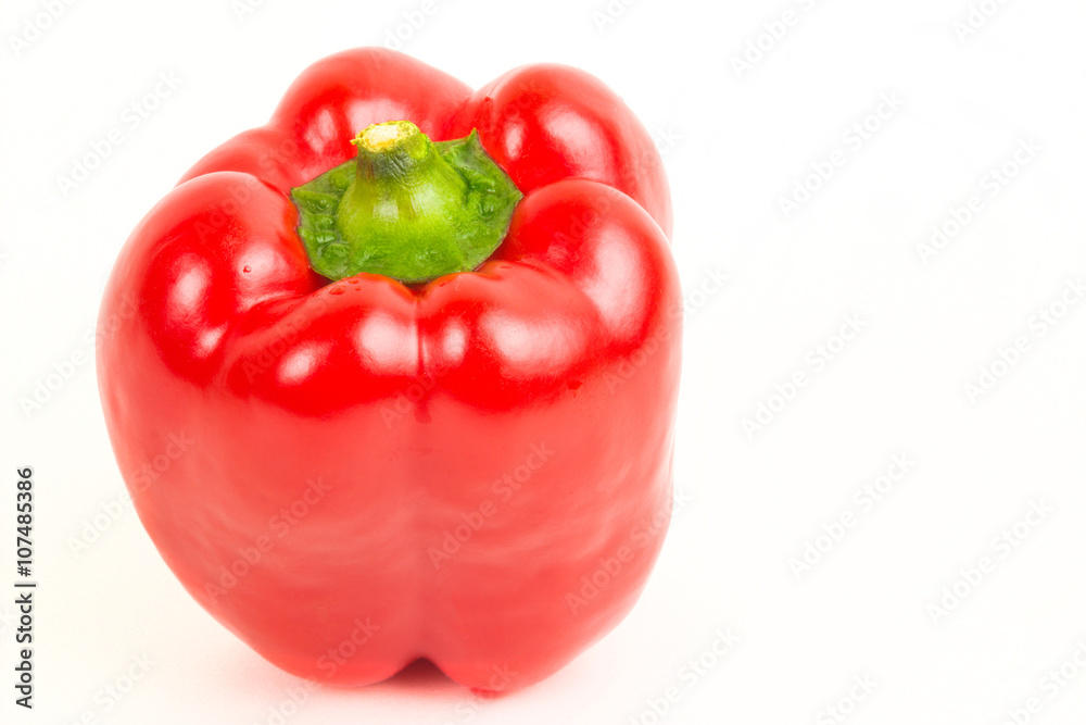 Bulgarian red pepper isolated object on a white background Bulgarian red pepper isolated object on a white background