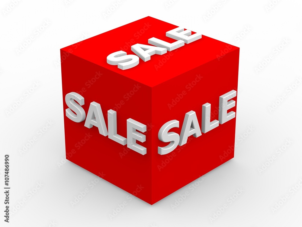 セール文字の立方体 Stock イラスト Adobe Stock