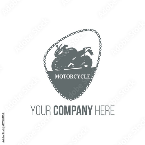 moto race logo icon Vector
