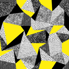 Fototapete Retro-Muster Geometrisches Retro-Muster mit Vintage-Charme  © pashabo