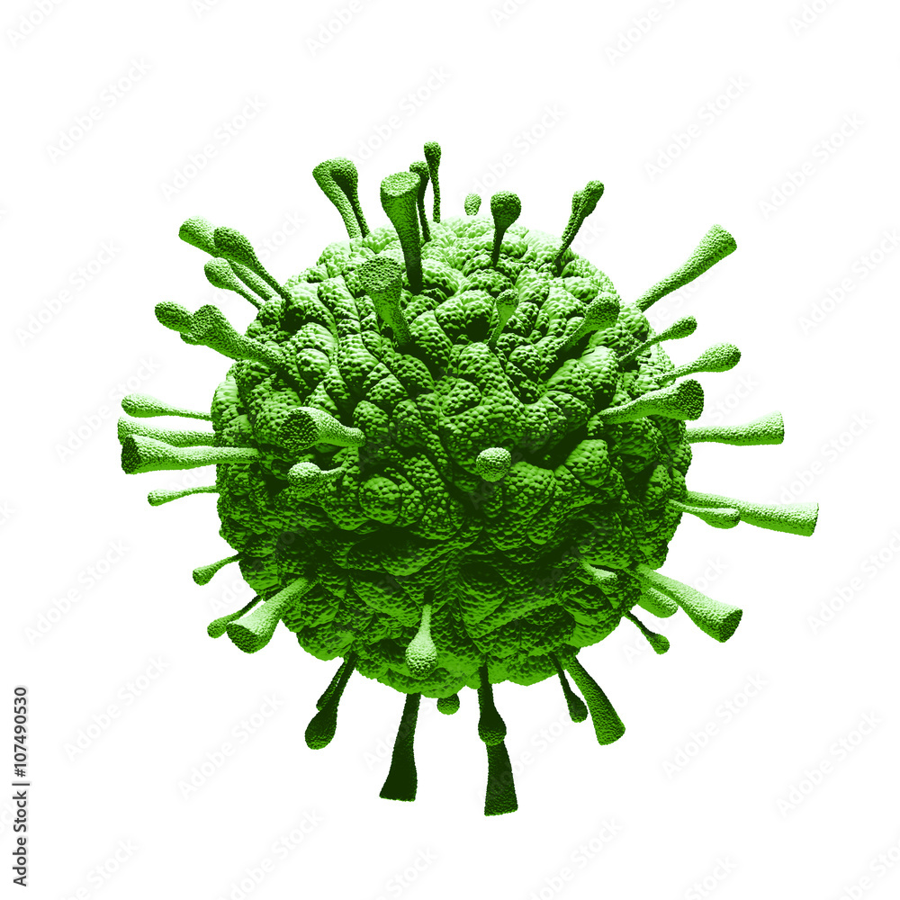 Influenza flu virus H1N1 - obrazy, fototapety, plakaty 