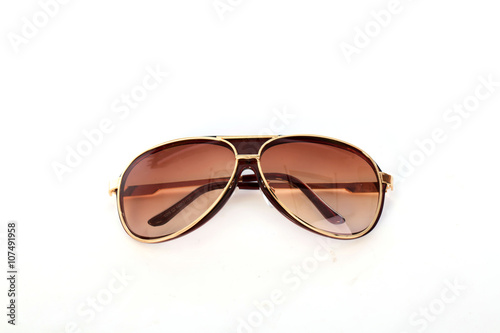  Sunglasses on White ,selective focus