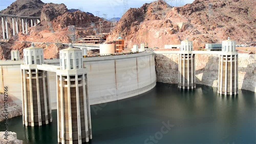 View of the Hoover Dam in Nevada, USA