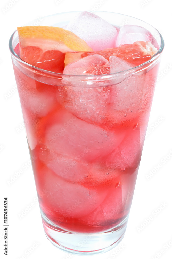 Cocktail with slices of grapefruit and grapefruit juice Cocktail with slices of grapefruit and grapefruit juice