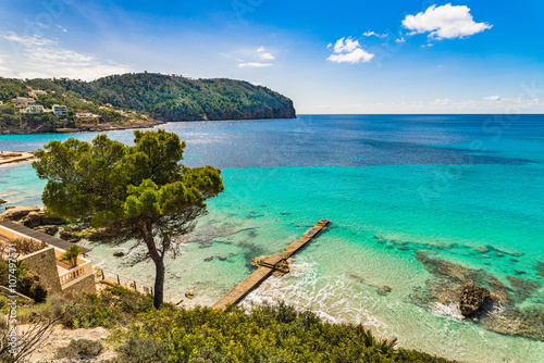 Picturesque seaside of Camp de Mar Majorca Spain island