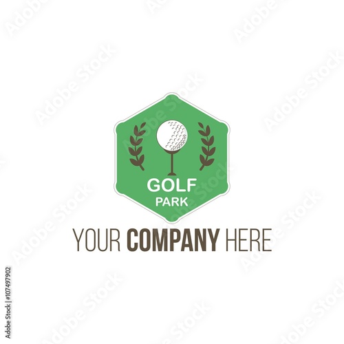 golf logo icon vector