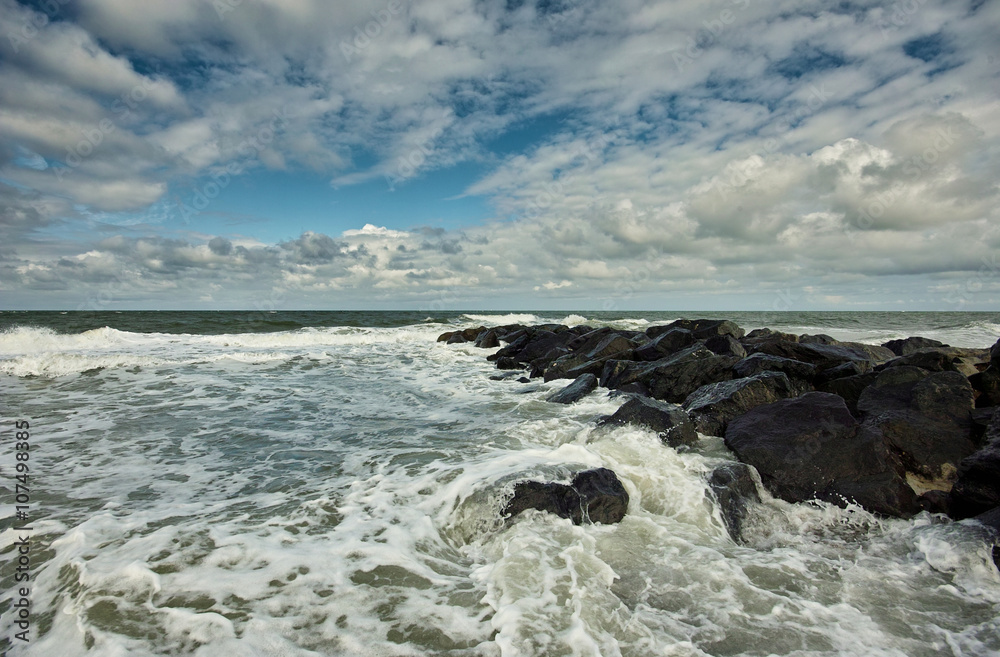 Brandung in Dänemark, Nordsee