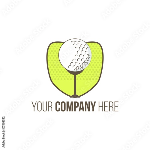 golf logo icon vector