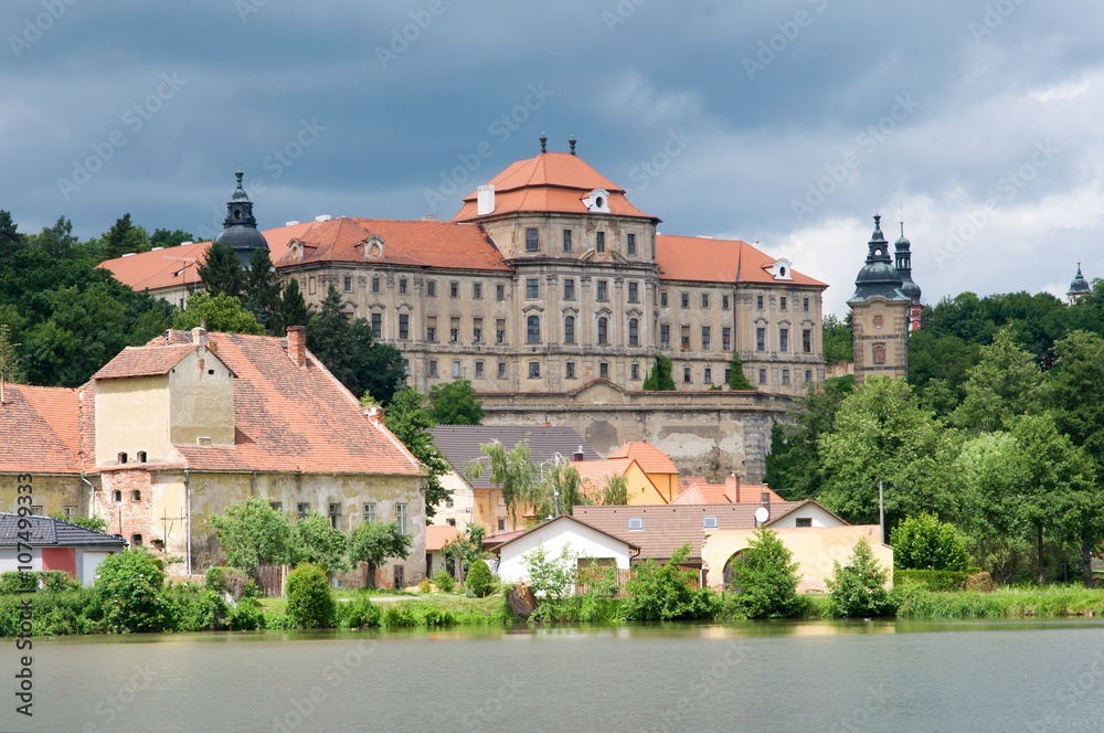 Convent in Chotesov in the western Bohemia, Czech republic