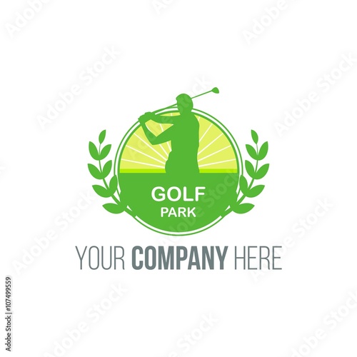 golf logo icon vector