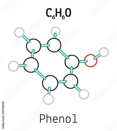 C6H6O phenol molecule