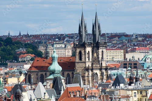 Old Town in Prague with Church of Our Lady before Týn , Czech republic