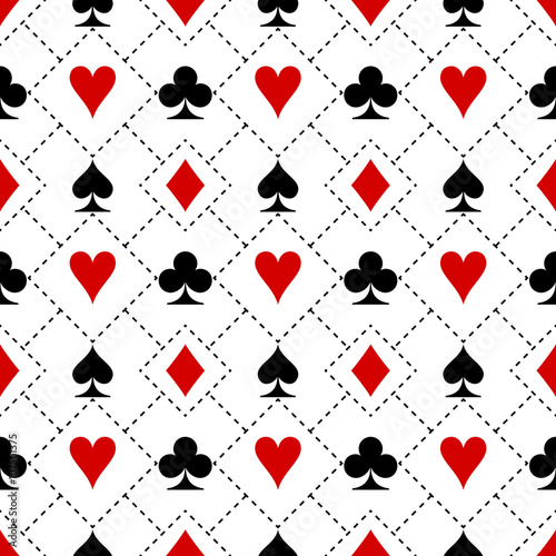 Card suit symbols pattern