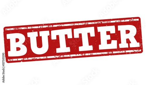 Butter rubber stamp