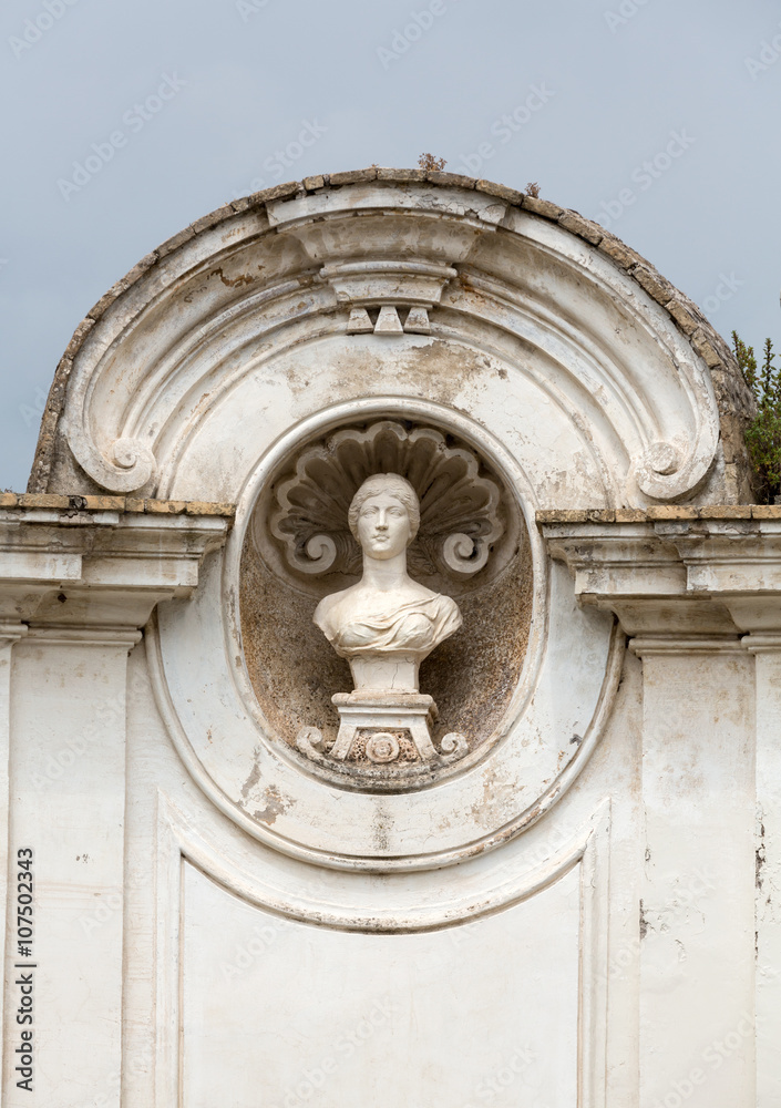 Rotonda di Goethe  in Garden of Villa Borghese. Rome, Italy