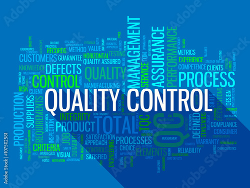QUALITY CONTROL Vector Tag Cloud