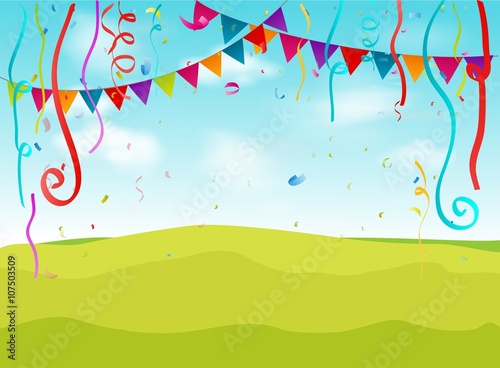Birthday decoration background 