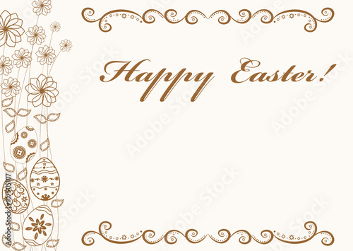 Background Happy Easter vector illustration