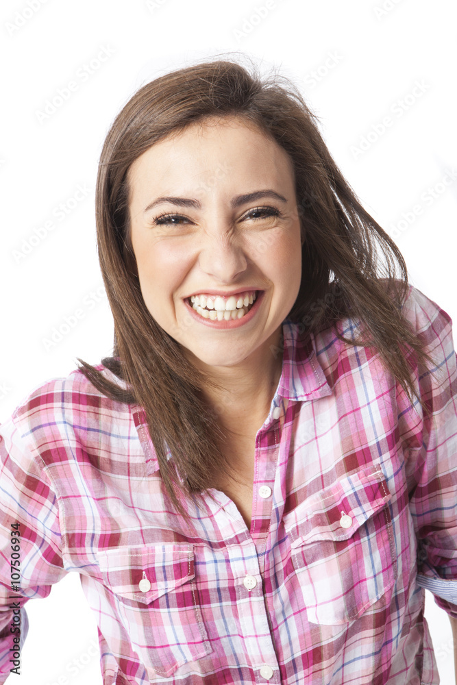 portrait of a beautiful young short haired woman portrait of a beautiful young short haired woman