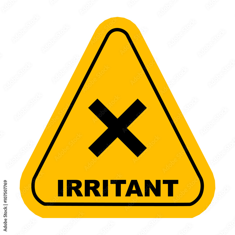 Fototapeta premium vector irritant sign