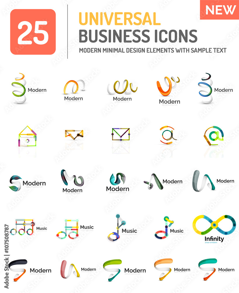 Abstract business icons Abstract business icons
