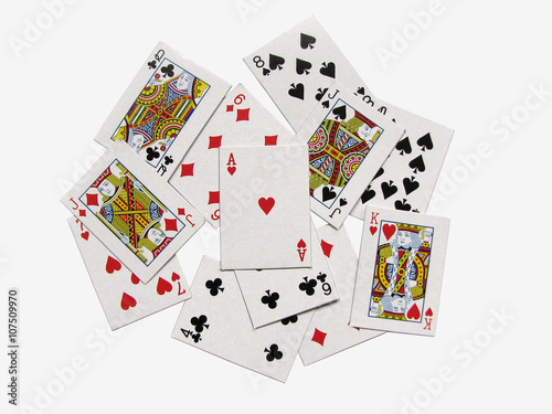 Bild auf Leinwand Playing cards