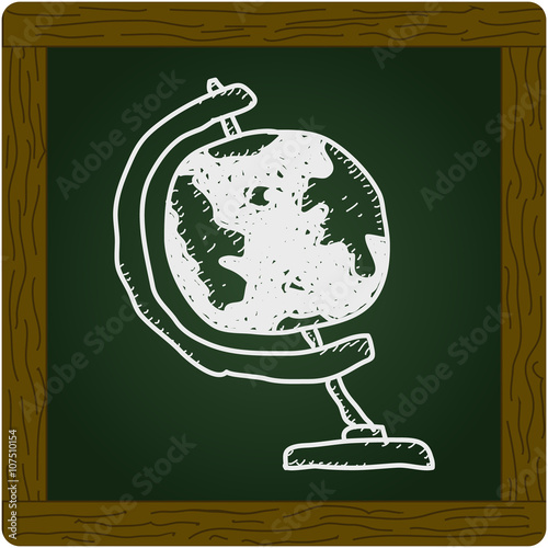 Simple doodle of a globe