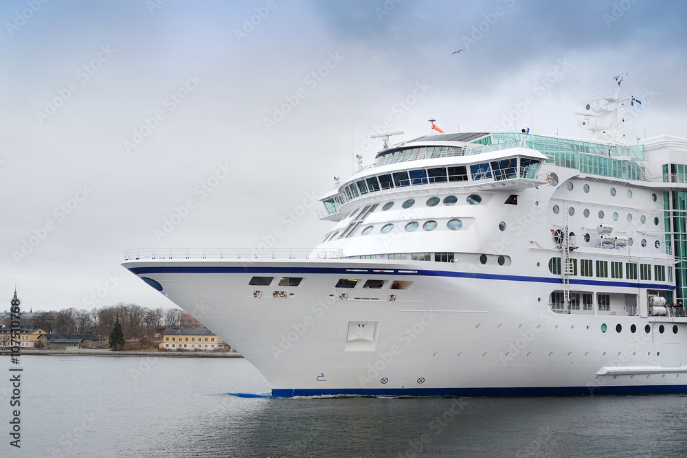Φωτογραφία Stockholm, Sweden - March, 16, 2016: The image of a cruise ship near Stockholm,