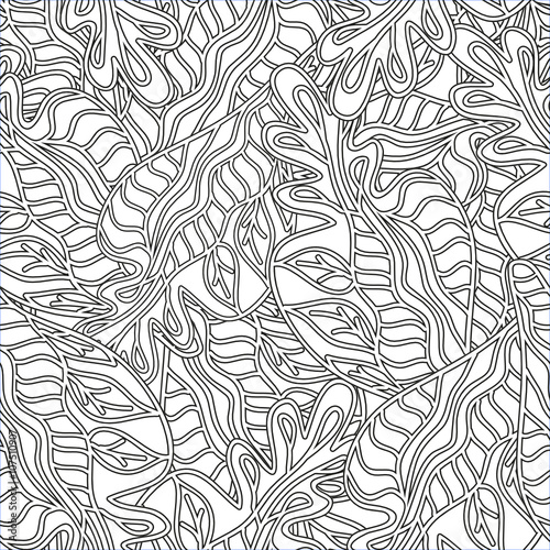 Seamless abstract hand-drawn pattern