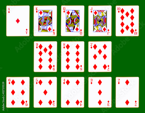 Diamonds Suit Of Cards