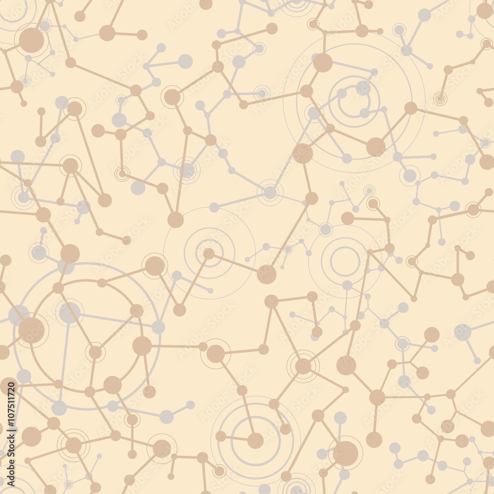 Fototapeta premium Molecule And Communication Background. Network
