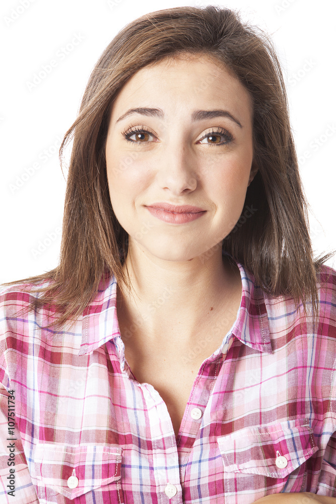portrait of a beautiful young short haired woman portrait of a beautiful young short haired woman