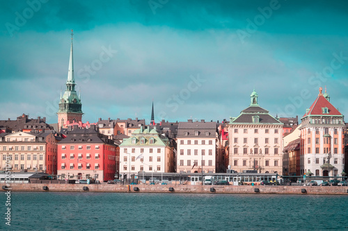 Stockholm  Sweden - March  16  2016  landscape with the image of Stockholm  Sweden