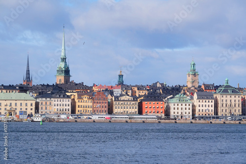 Stockholm  Sweden - March  16  2016  landscape with the image of Stockholm  Sweden