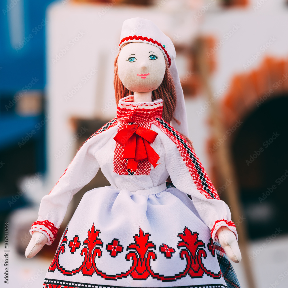 Belarusian Folk Doll. National Folk Dolls Are Popular Souvenirs 