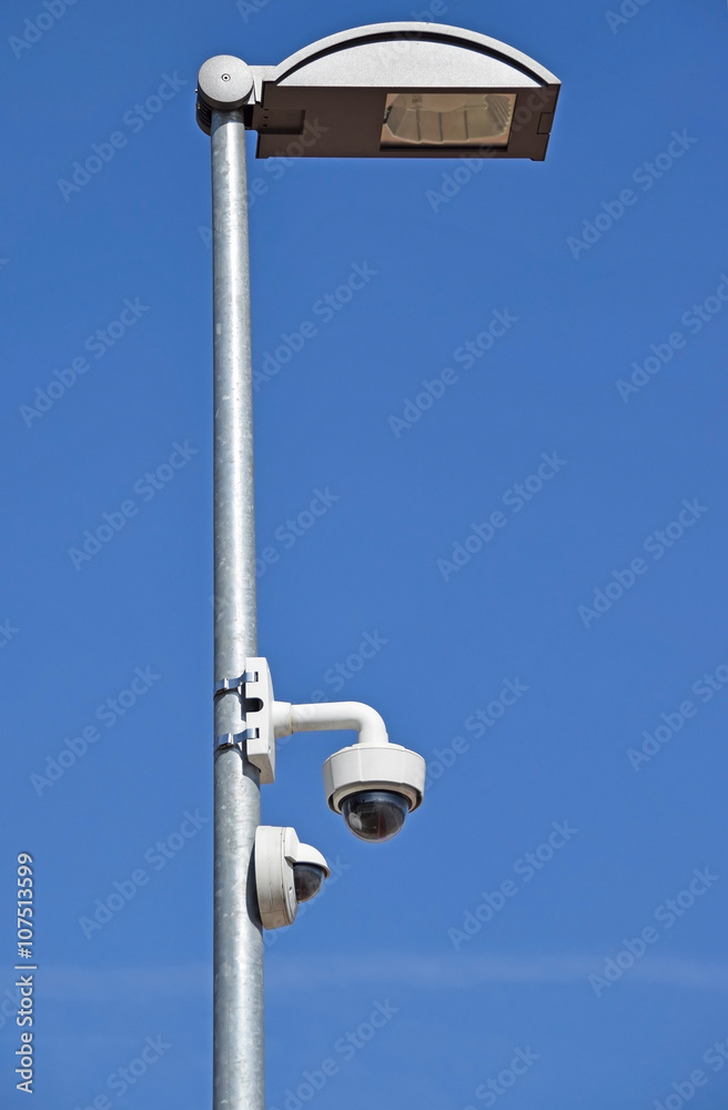 Street light and security camera Street light and security camera