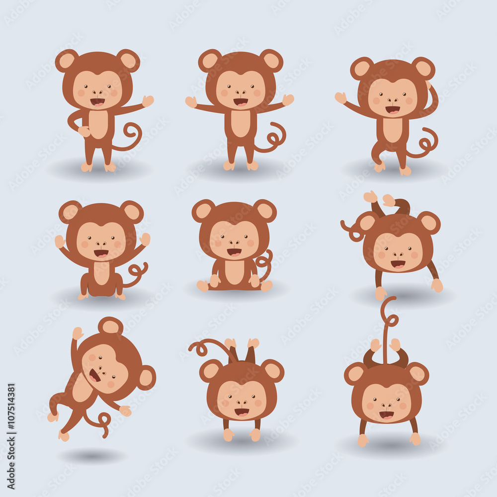 cute monkey  design