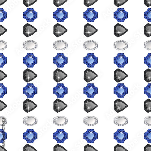 Diamonds seamless pattern