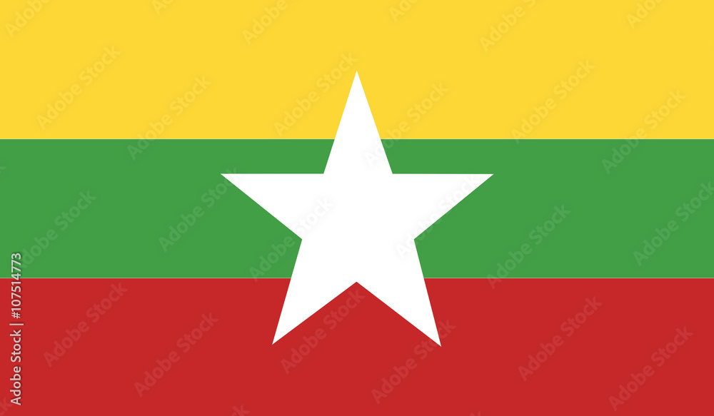 Fototapeta premium Burma flag