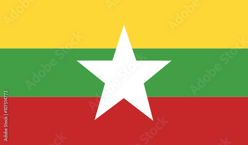 Burma flag photo