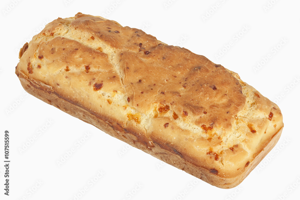 Gluten-Free Rice Bread Baked with Cheese and Onion