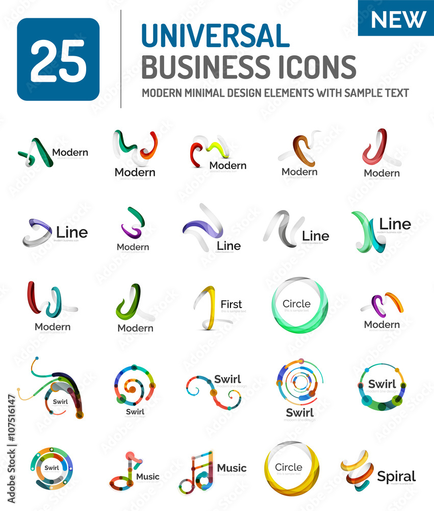 Abstract business icons Abstract business icons