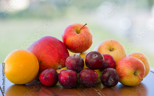 variety of fruits