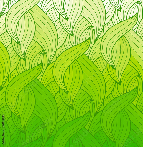  wave background of doodle drawn lines © romir2013