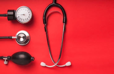 Medical background. Cardiologi medical tools